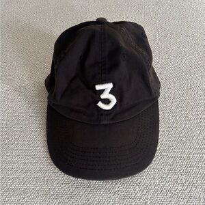 3 Chance The Rapper Black Cotton Dad Cap Faded